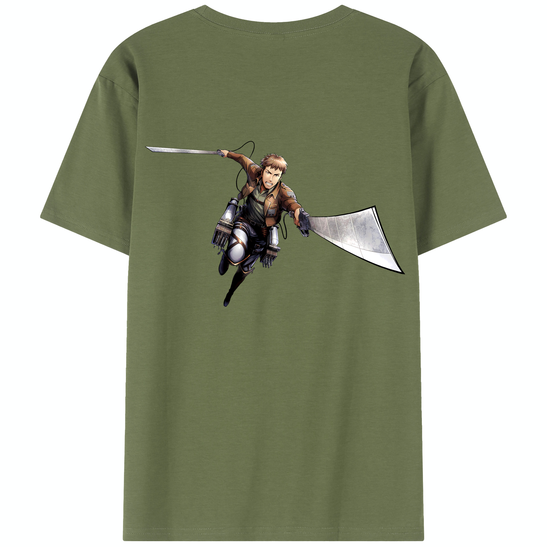 （画像用） 進撃の巨人 Attack on Titan 綿100％半袖Tシャツ（背面プリント）
